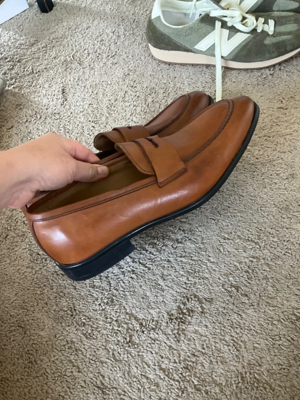 Bruno Magli Men's Ricci Penny Loafers, Leather Shoes, Slip-On Dress Shoes